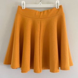Yellow Skater-Circle Skirt